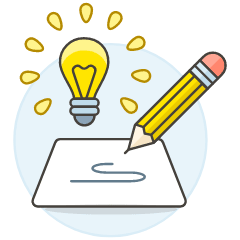 Idea Drafting Illustration from UX Colors Set