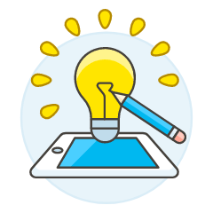 Idea Phone Illustration from UX Colors Set