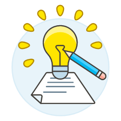 Lightbulb Idea Illustration from UX Colors Set