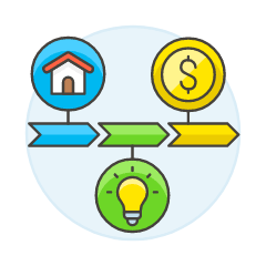 Planing Process Illustration from UX Colors Set
