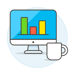 Chart Analysis Illustration from UX Colors Set