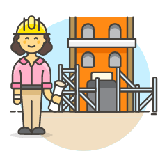 Construction House 6 Illustration from UX Colors Set