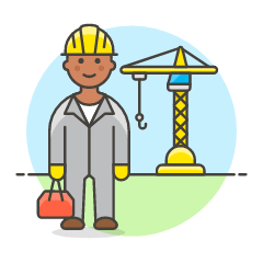 Crain Worker 1 Illustration from UX Colors Set