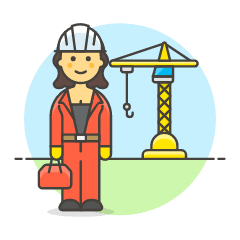 Crain Worker 4 Illustration from UX Colors Set