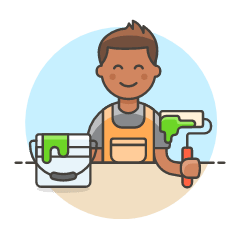 House Painter 1 Illustration from UX Colors Set