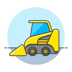 Bulldozer 1 Illustration from UX Colors Set