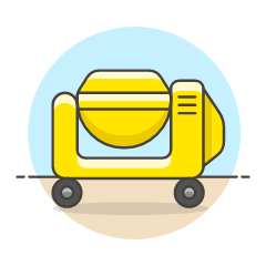 Concrete Mixer Illustration from UX Colors Set
