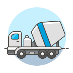 Mixer Truck Illustration from UX Colors Set