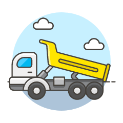 Tipper Truck Illustration from UX Colors Set
