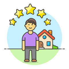 Property Rating 3 Illustration from UX Colors Set