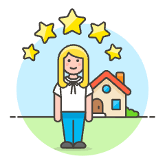 Property Rating 4 Illustration from UX Colors Set