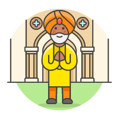Indian Hinduism Illustration from UX Colors Set
