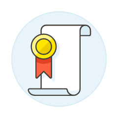 Certificate Illustration from UX Colors Set
