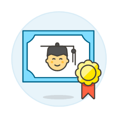 Diploma Graduate 3 Illustration from UX Colors Set