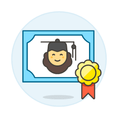 Diploma Graduate 4 Illustration from UX Colors Set