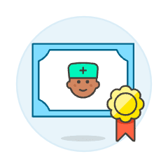 Diploma Nurse 2 Illustration from UX Colors Set