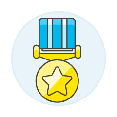 Medal Coin Star Illustration from UX Colors Set