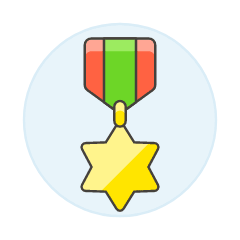 Medal Star Illustration from UX Colors Set