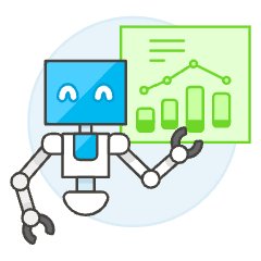 Analysis Robot Illustration from UX Colors Set