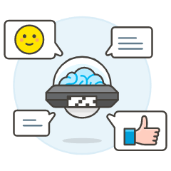 Chatbot 2 Illustration from UX Colors Set