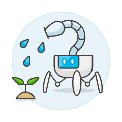 Watering Robot 1 Illustration from UX Colors Set