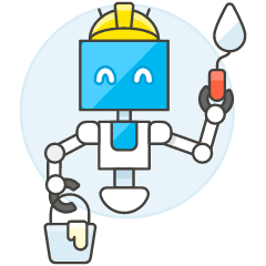 Construction Robot 4 Illustration from UX Colors Set