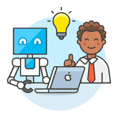 Human Ai Collaboration 3 5 Illustration from UX Colors Set
