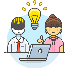 Human Ai Collaboration 4 1 Illustration from UX Colors Set