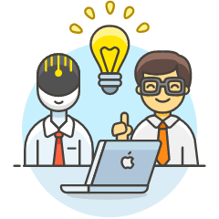 Human Ai Collaboration 4 6 Illustration from UX Colors Set