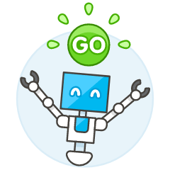 Robot Go Illustration from UX Colors Set