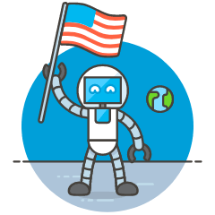 Astronaut Robot 2 Illustration from UX Colors Set