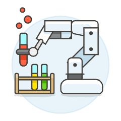 Laboratory Robot 1 Illustration from UX Colors Set