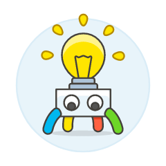 Robot Idea Illustration from UX Colors Set