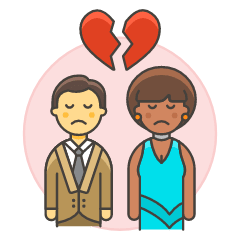 Couple Separation 1 1 Illustration from UX Colors Set