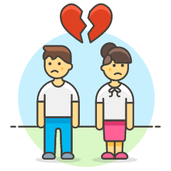 Couple Separation 2 1 Illustration from UX Colors Set
