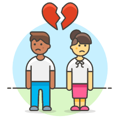 Couple Separation 2 2 Illustration from UX Colors Set