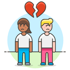 Couple Separation 2 6 Illustration from UX Colors Set