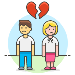 Couple Separation 2 7 Illustration from UX Colors Set