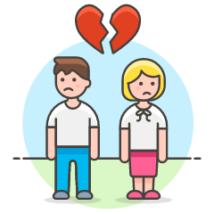 Couple Separation 2 9 Illustration from UX Colors Set