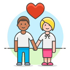 Couple Holding Hand 8 Illustration from UX Colors Set