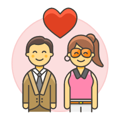 Couple In Love 1 Illustration from UX Colors Set