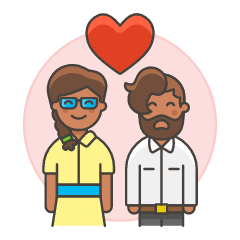 Couple In Love 3 Illustration from UX Colors Set