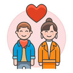 Couple In Love 6 Illustration from UX Colors Set