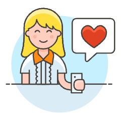 Firting Happy Message 4 Illustration from UX Colors Set