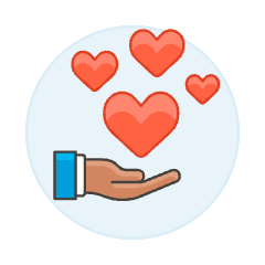 Love Keeping Share 3 Illustration from UX Colors Set