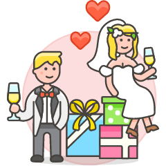 Wedding Celebration 1 Illustration from UX Colors Set