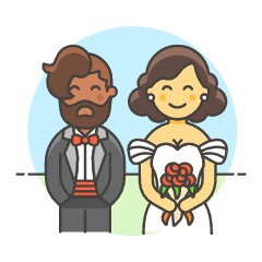 Wedding Couple 4 Illustration from UX Colors Set