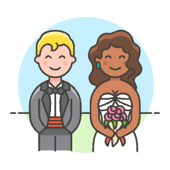 Wedding Couple 8 Illustration from UX Colors Set