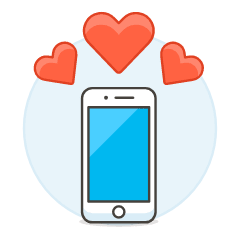 Dating Application 3 Illustration from UX Colors Set