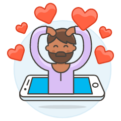 Online Dating 1 1 Illustration from UX Colors Set